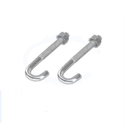 China Industry High Quality Mechanical Galvanized Stainless Steel M16*60 304 316 A2 A4 Carbon Steel Grade 4.8 8.8 10.9 J Bolts for sale