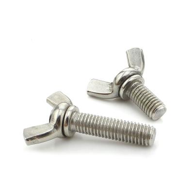 China M6*20mm Butterfly Carbon Steel Zinc Nickel Plated Grade 4.8 316 SS 304 Wing Nuts Wing Nuts Wing Bolts for sale