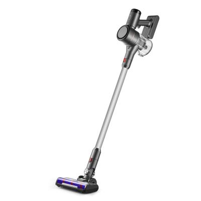 China Powerful Hotel Cordless Handheld Multi Cyclones Stick Floor Vacuum Cleaner With 180 Degree Swivel Brush for sale