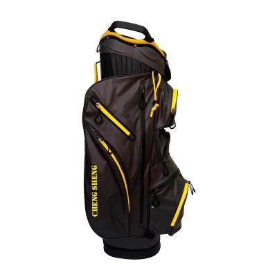 China Polyester 14 Way Lite Water Resistant Golf Cart Bag With Integrated Handle for sale