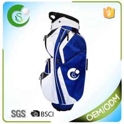 China Polyester 14 Way Division Golf Cart Bag Custom Design Your Own Golf Bag for sale