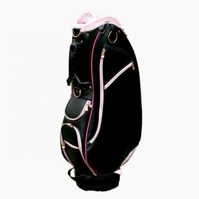 China White Leather PU New Design PU Golf Cart Bag For Women for sale