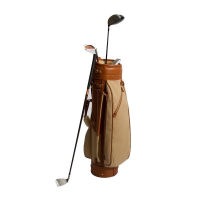 China Simple Design PU Leather Golf Carry Bag for sale