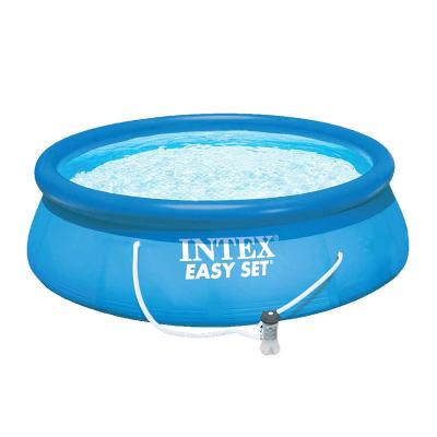 China Durable materials are resistant to the elements INTEX-28120 10FT X 30IN EASY SET POOL outdoor swimming pool for sale inflatable pool for sale