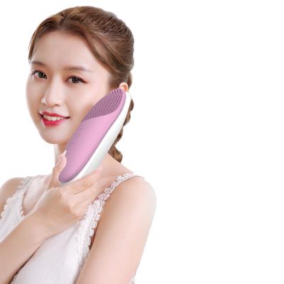 China Electric Sonic Deep Cleansing Deep Cleansing Sonic Silicone Cleaner Facial Washing Face Massager Skin Care Brush for sale