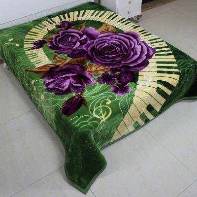 China New Design Popular Modern Flower Piano Main Pattern Printing Kids Blankets Weighted Blankets For Winter Double Layer for sale