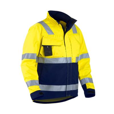 China EN20471 Clothing Waterproof Men's Wholesale PPE Reflective Road Safety Winter Waterproof Jacket for sale