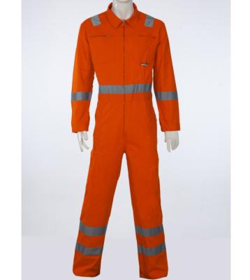 China 100% Cotton FR Design Military Uniform Coverall Proban Heat Resistant Orange Coveralls Coveralls For Work for sale