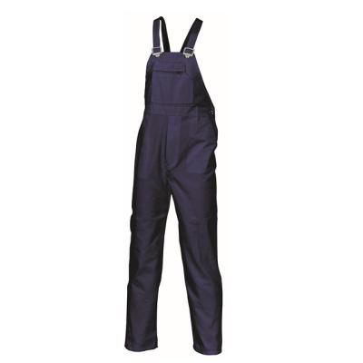 China Royal Blue 100% Cotton Breathable Safety Bib Working Coveralls And Brace Coveralls for sale