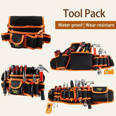 China Factory Wholesale Cheap Price Small Bags Factory Wholesale Electrician Tool Bag Worker Hot Selling Adjustable Waist Belt Holder Tool Kit With Multi Pockets For Electricians for sale