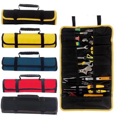 China 100% High Quality Eco-friendly Oxford Cloth Folding Electrician Organizer Tote Tool Bag Roll Up Bag Garden Power Tools Portable Wrench Toolbox Box Handbag for sale