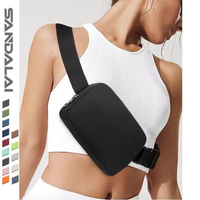 China Outdoor Running Sports Waist or Sling Shoulder Bags Running Waterproof Waist Bag Sports Belt Pouch Phone Case Men Women Wholesale Gym Sling Bags Cross - Pussy Pack body custom for sale