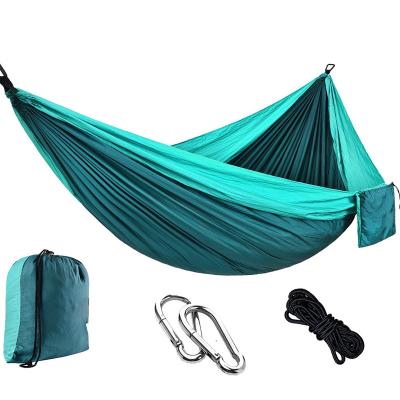 China Lightweight Durable Drop Boarding 2 Person Hammock Portable Nylon Foldable Parachute Outdoor Camping Haning Sling Double Bed Smart Swing for sale