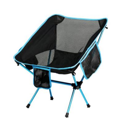 China Easy-carry Custom Outdoor Aluminum Picnic Chairs Moon Portable Folding Camping Chair for Garden Yard Leisure Balcony Fishing for sale