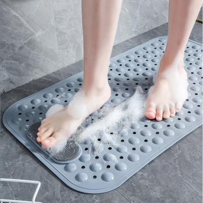 China NEW Amazon Design Non-Slip Bubble Shower Bubble Shower Mat Durable Thickened Quick Dry Foot Cover Spa Massage Pad Mat With Foot Scrubber for sale