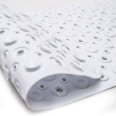 China NEW Bath Mat Waterproof Anti-Slip Flooring Waterproof Bathroom Floor Quick Drying Massage Foot Quick Dry Black White White Blankets Non Slip Tub Mat for sale