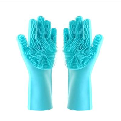 China Customized New Design Silicone Gloves Kitchen Cleaning Wash Bowl and Dish Washing/Cleaning Gloves for Household for sale