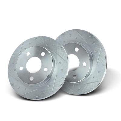 China Rear Drilled Brake Rotors for Ford Taurus Lincoln Continental Mercury Sable for sale