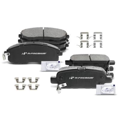 China 8pcs Front & Rear Ceramic Brake Pads with Sensor for Nissan Altima Juke Sentra 350Z INFINITI G35 for sale