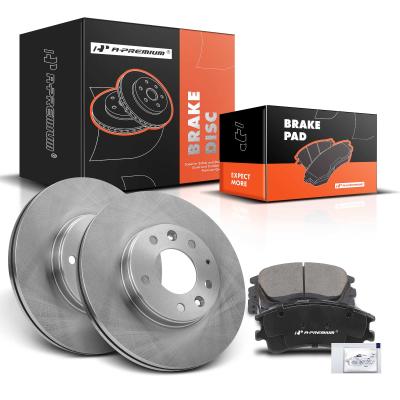 China Front Disc Brake Rotors & Ceramic Brake Pads for Mazda 6 2003-2005 2.3L 3.0L for sale