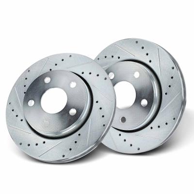 China Front Drilled Brake Rotors for Jeep Wrangler 2007-2017 Wrangler JK 2018 for sale