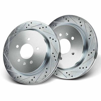 China Rear Drilled Brake Rotors for Cadillac CTS 2003-2007 STS 2005-2011 Seville for sale