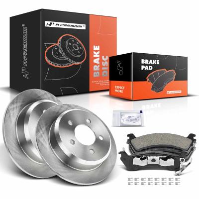 China Rear Disc Brake Rotors & Ceramic Brake Pads for Jeep Grand Cherokee 1994-1998 for sale