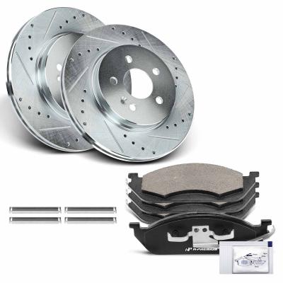 China Front Drilled Rotors & Ceramic Brake Pads for Mercedes-Benz ML350 W163 ML320 for sale