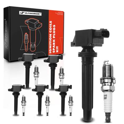 China 6x Black Ignition Coil & IRIDIUM Spark Plug Kits for Suzuki Grand Vitara 2.7L for sale