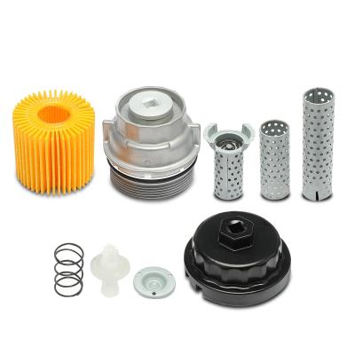 China Aluminum Oil Filter Cap for Toyota 4Runner Camry RAV4 Lexus ES300h GS450h Scion for sale