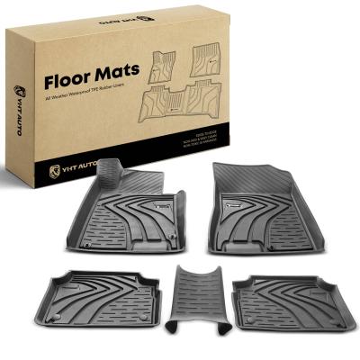 China 3x Front & Rear Black Floor Mats Liners for Kia K5 2021 2022 2023 Hyundai Sonata for sale