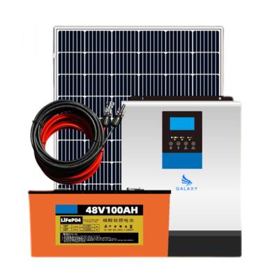 China Home Easy To Install Complete 3000w 3kw On Grid Home Solar Power Kits System Price Solar Powered for sale