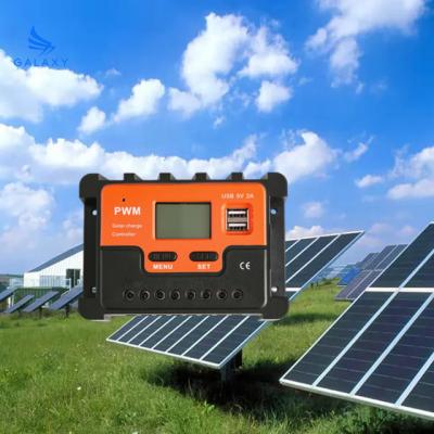 China Charger Controller Wholesale 12V /24V/48v 10A/20A/30A Manual Solar Controller PWM Solar Charge Controller for sale