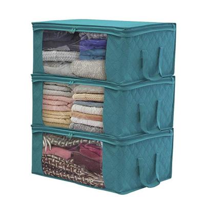 China Cheap Nordic Portable Non Woven Cloth Folding Room Style Storage Boxes Home Organizer for sale