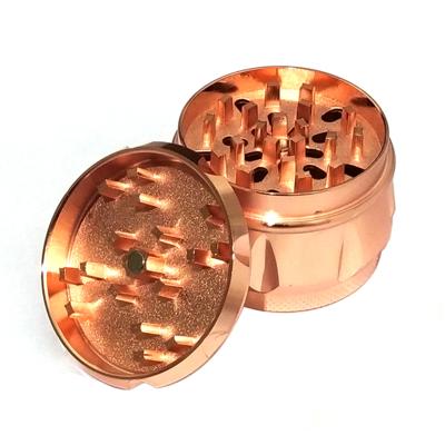 China Portable Custom Wholesale Luxury Non Stick Aluminum Weed Grinder With 63mm Large Aircraft Weed Tobacco Grinder for sale