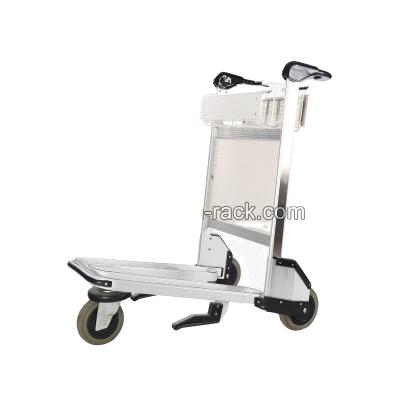 China Hot Selling Airport Trolley 3 Wheel Airport Luggage Trolley Shopping Basket Trolley With Brake for sale