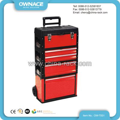 China Housework ; Garage ; Hot Selling Warehouse Storage Combination Us General Plastic Tool Box Trolley for sale