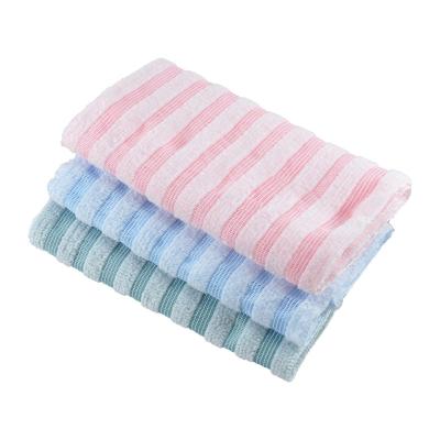 China Bath Towel Child Safe 100% Nylon Body Scrub Towel Exfoliating Shower Towel For Shower for sale