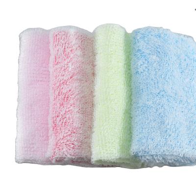 China Clean Bath Shower Body High Quality Nylon Wash Exfoliate Towel Cloth Scrubbers Body Bath Rubbing Towel for sale