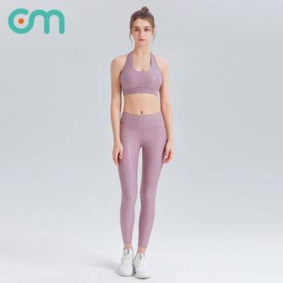 China Autumn And Winter New Hot Gold Yoga Suit Breathable Women Running Beautiful Back Bra Naked Pants 2pieces for sale