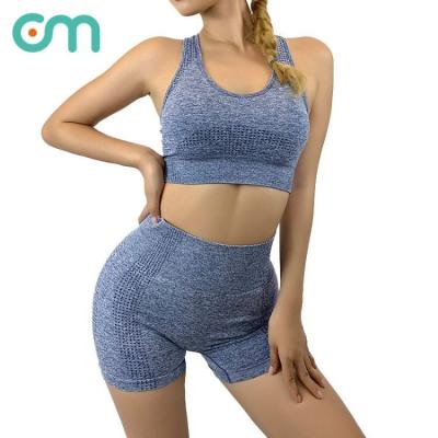 China Solid Color Dot Fitness Shorts Breathable Seamless Well-fitting Quick-drying Sports Running Yoga Suit for sale