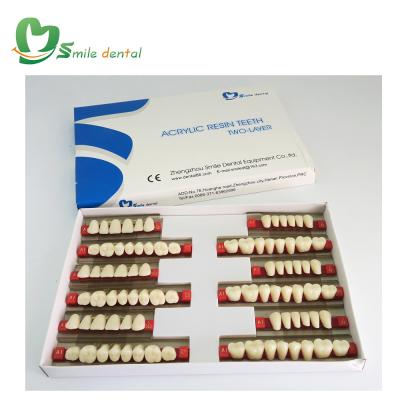 China Dental Sector Flexible Denture Acrylic Resin Teeth Denture Teeth for sale