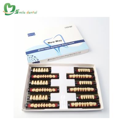 China Artificial Teeth Denture Acrylic Teeth False Teeth 3 Layers for sale