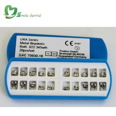 China plastic dental orthodontic brackets / metal dental brackets for sale