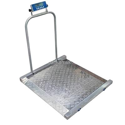 China Aircraft Aluminum Alloy Wheelchair Medical Electronic Patient Floor 1000kg Used Weighing Scale for sale