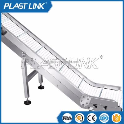 China PlastLink Heat Resistant Modular Belt Conveyor / Modular Belt Conveyor Design /bottle Belt Conveyor for sale