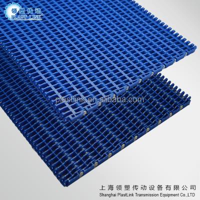 China Food Plast Link 900 Skyblue Modular Heat Resistant Belt For Automation Conveyor for sale