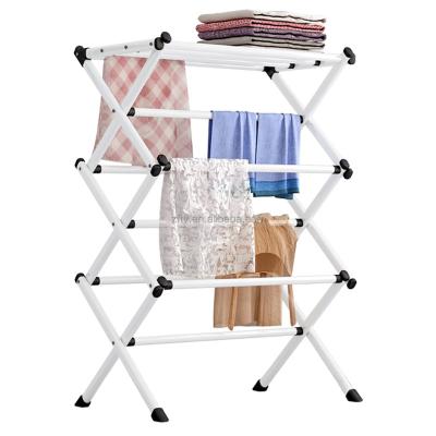 China Sustainable Foldable Laundry Rack For Air Drying Clothing - 63*39*98CM , Rust Plastic Pipe PP Bundle for sale