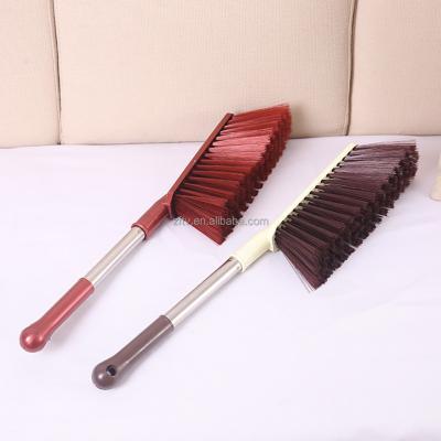 China Durable stainless steel handle brush hand broom household cleaning brush soft hair dusting brush, suitable for bed, sofa, furniture for sale