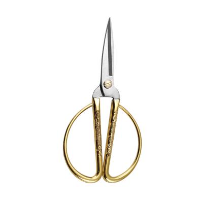 China Household Scissors Stainless Steel Handle Universal Cutting Mental Tailoring for sale